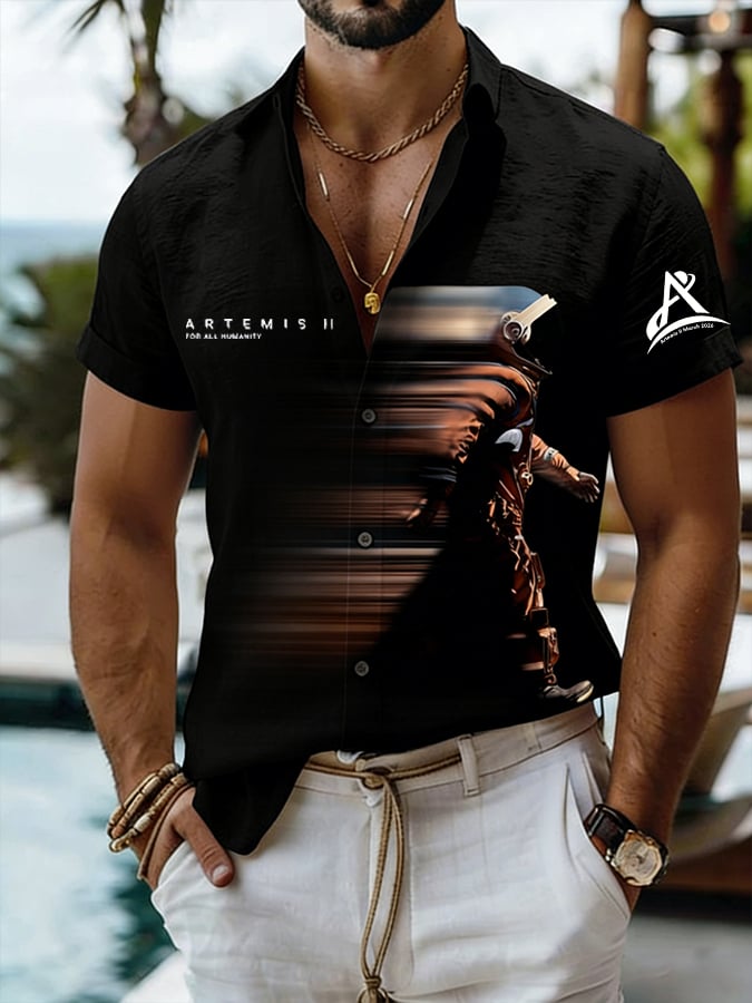 Men's Artemis II Print Shirt