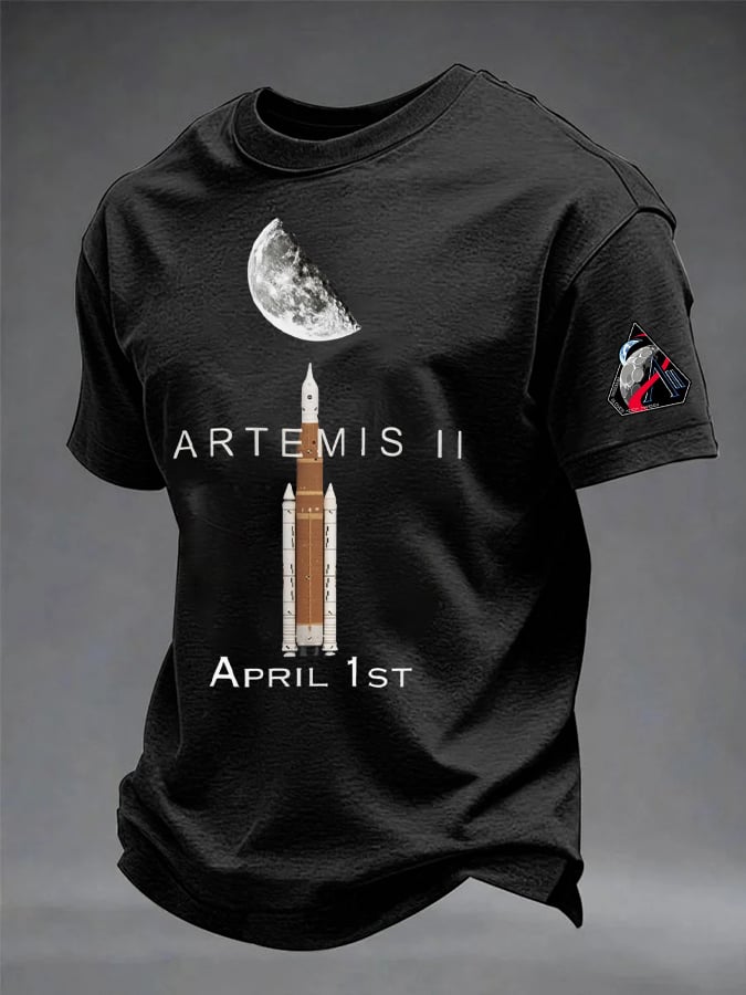 Men's Artemis II Mission Print T-Shirt