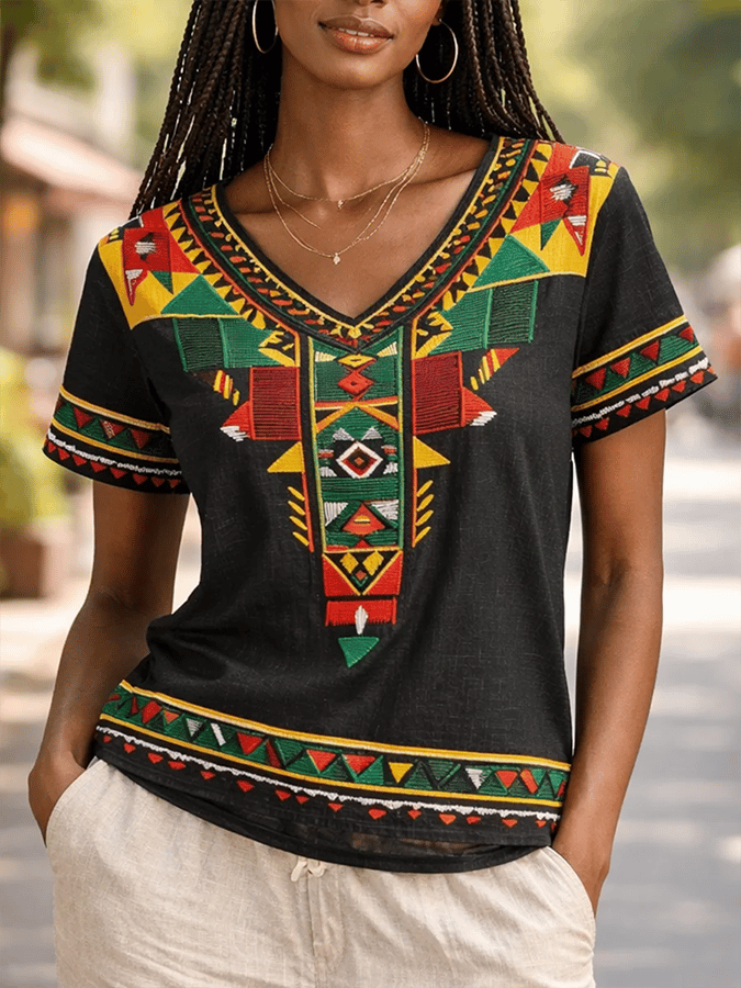 Black Pride, Juneteenth Celebration Printed Casual T-Shirt