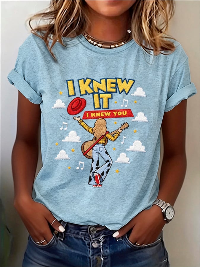 Women's Casual Print Short-Sleeve T-Shirt