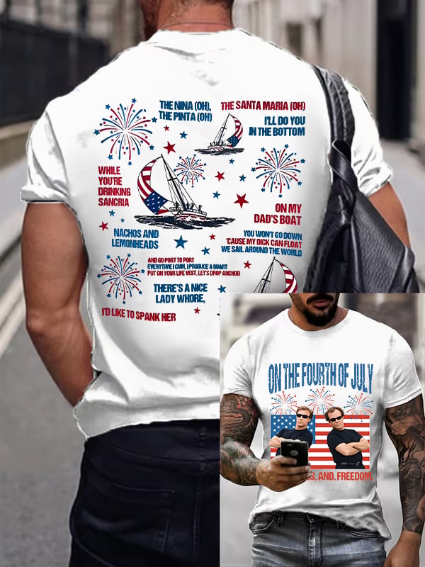 Men's ON THE FOURTH OF JULY Print T-Shirt