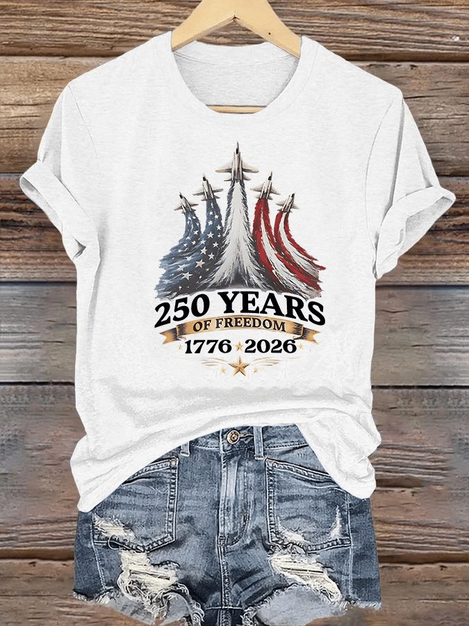 Women's  250 YEARS OF FREEDOM Print T-Shirt
