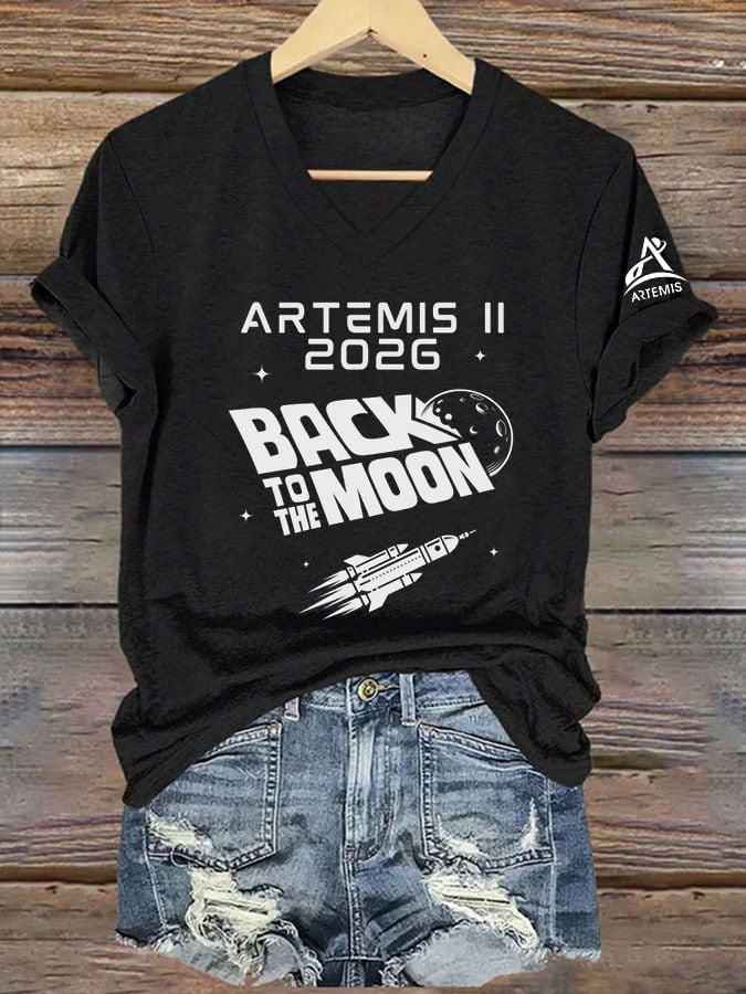 Women's Artemis II Print Casual T-Shirt