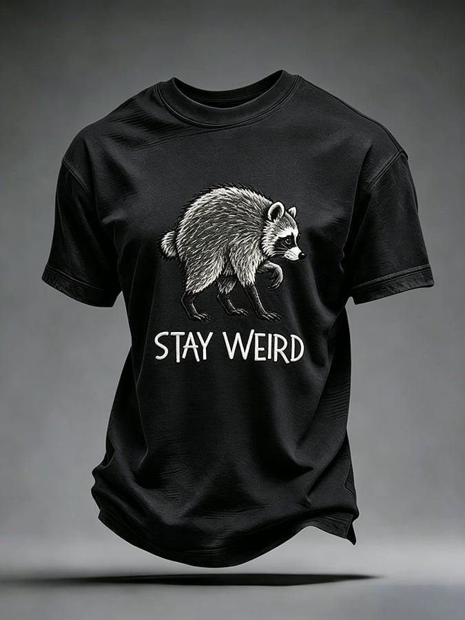Men's Jimothy Raccoon Seattle Printing  T-Shirts