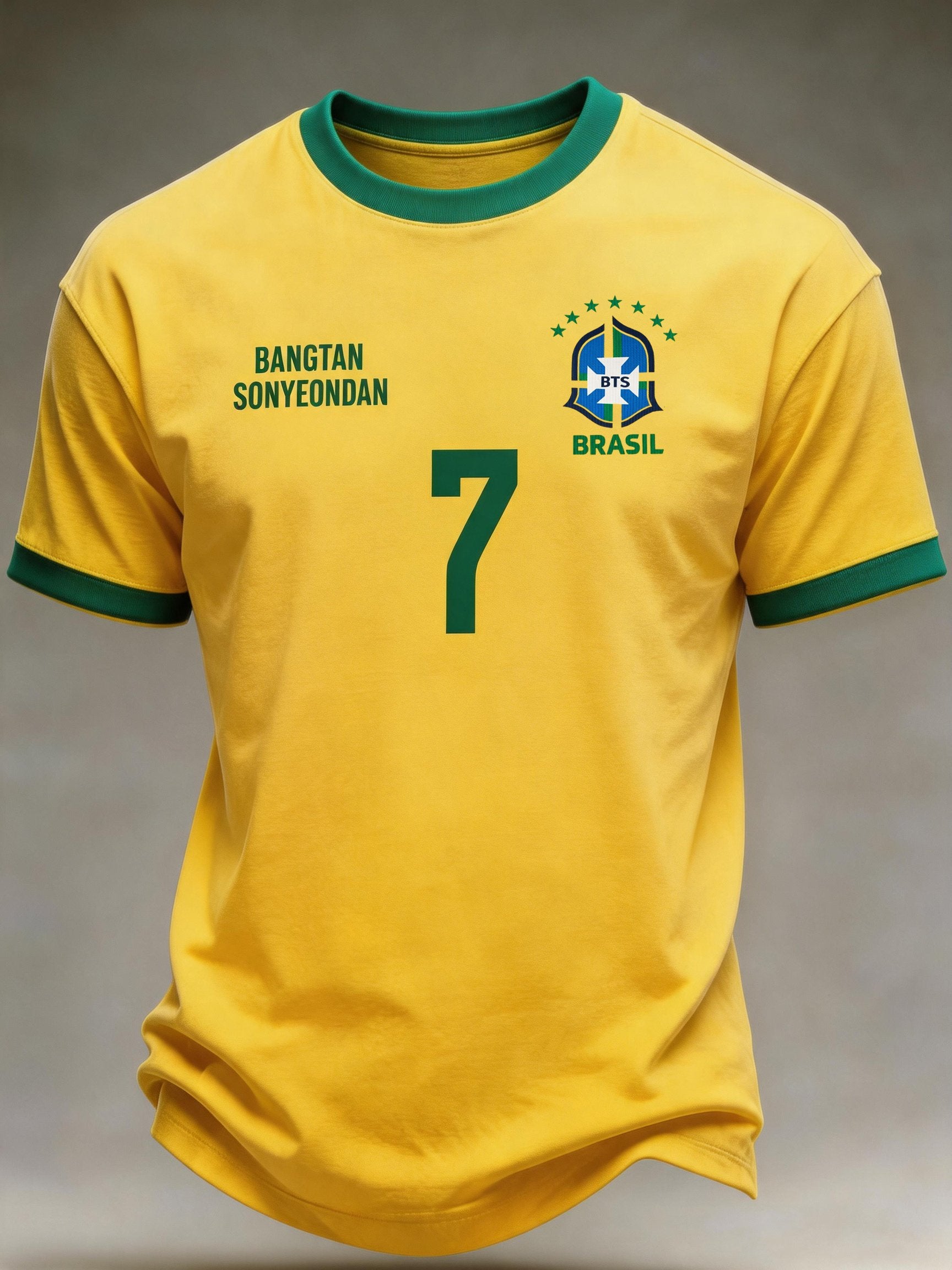 Men's Brazil Printed Short-sleeved T-shirt