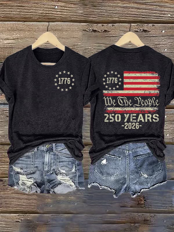 Women's  250 YEARS Print Casual T-Shirt