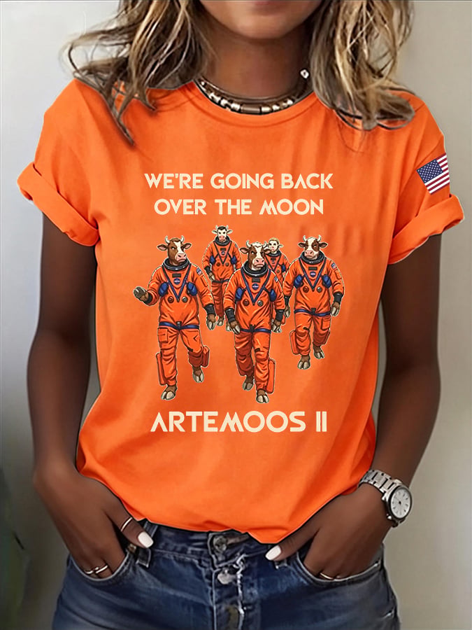 Women's Artemis II Print Casual T-Shirt