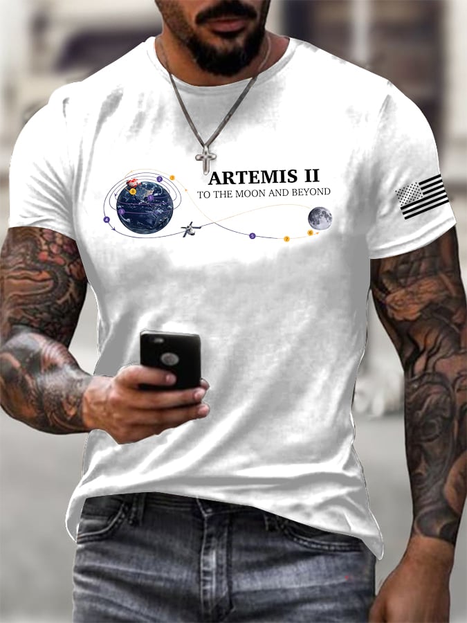 Men's rocket Printed T-Shirt
