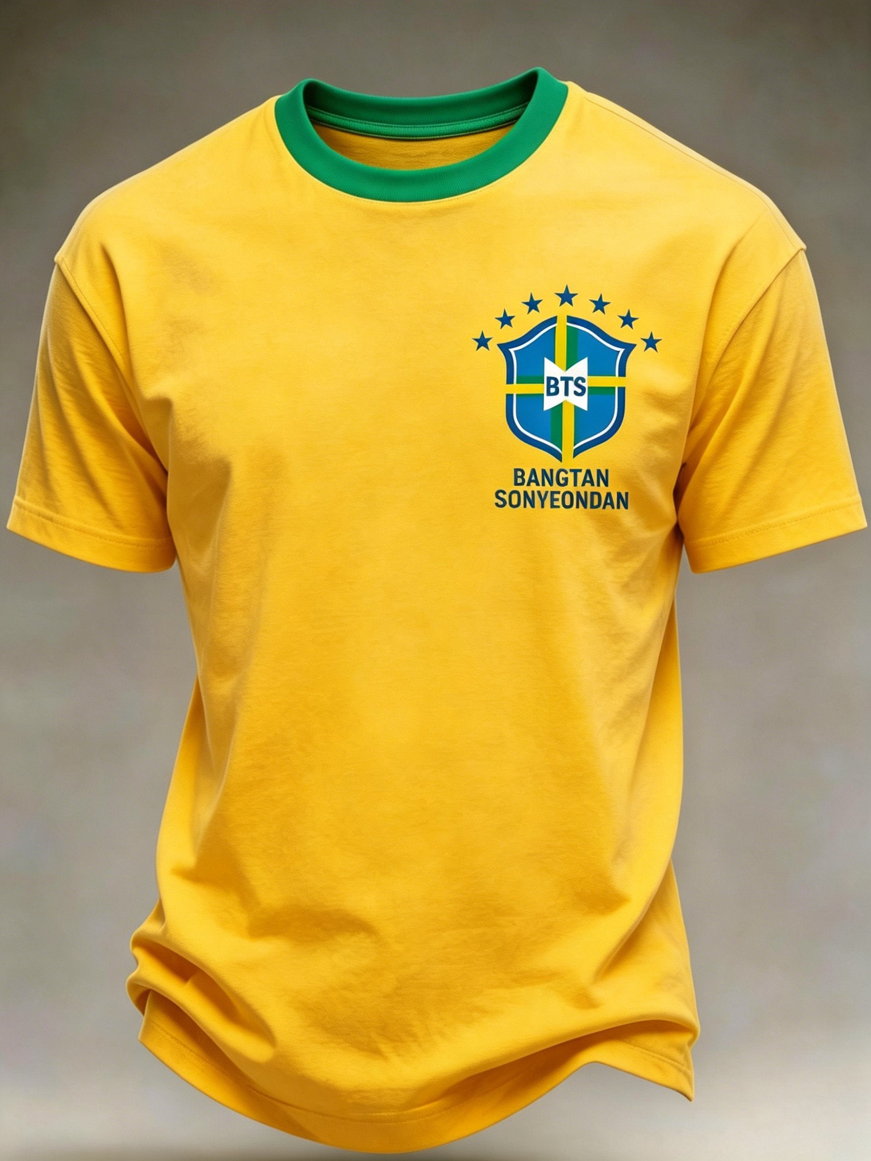 Men's Brazil Printed Short-sleeved T-shirt