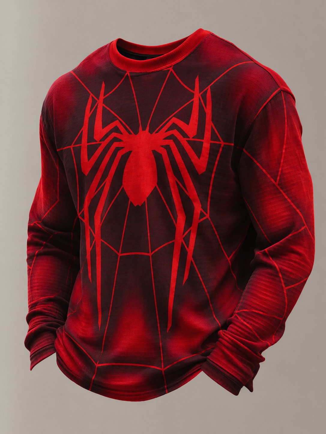Men's Spider Graphic Printed Sweatshirt