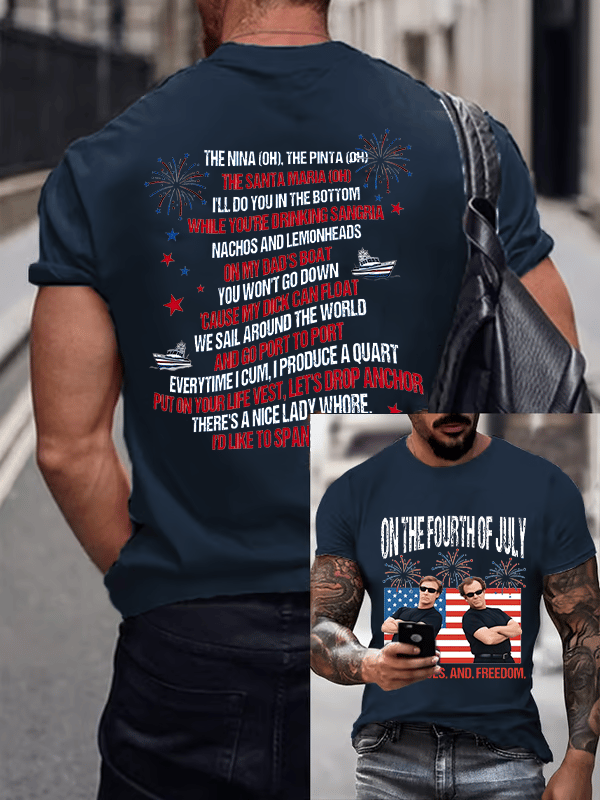 Men's ON THE FOURTH OF JULY Print T-Shirt
