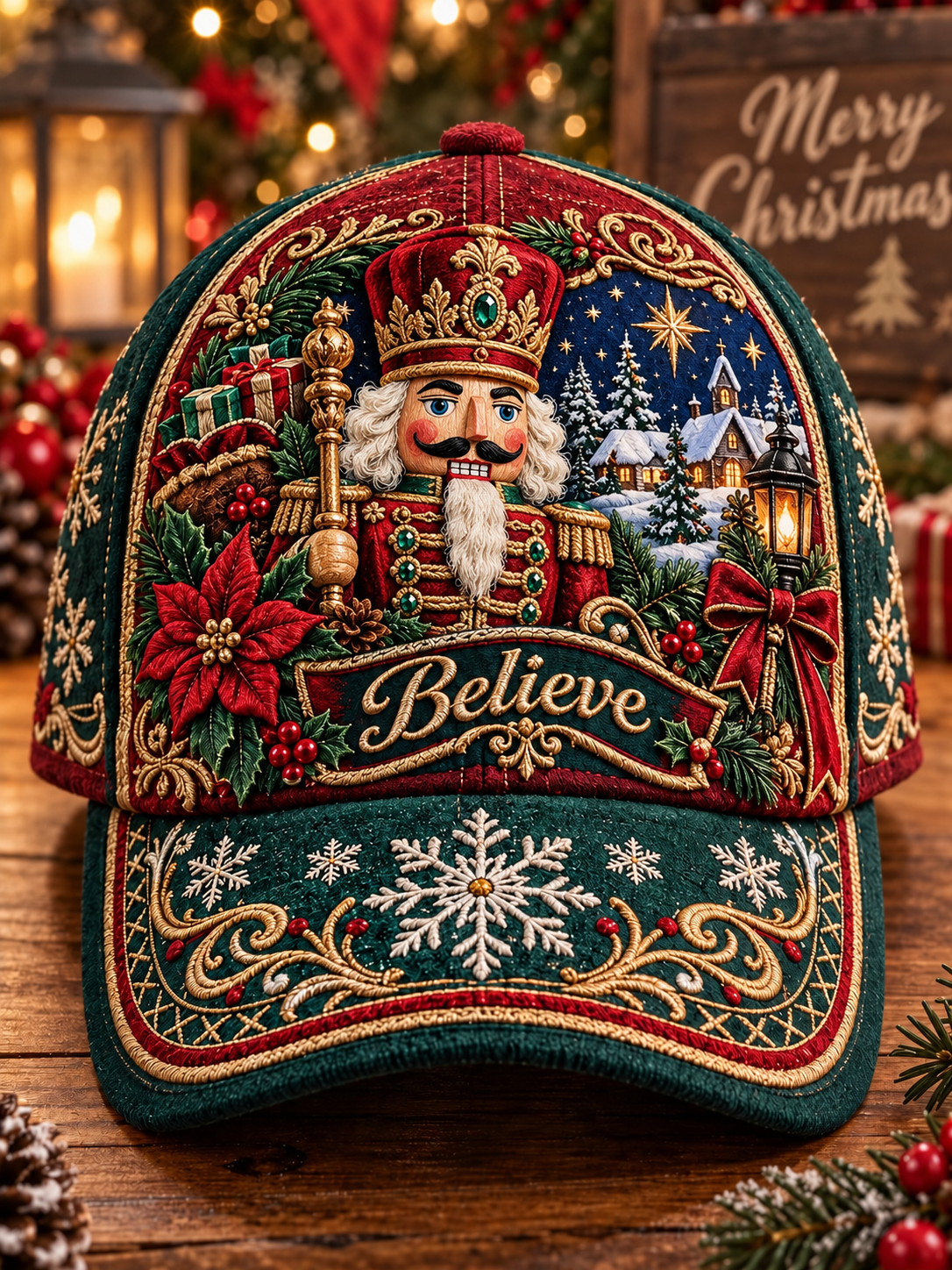🔥Hot Sale - 50% OFF🔥🎄Christmas Art Vintage Casual Baseball Cap