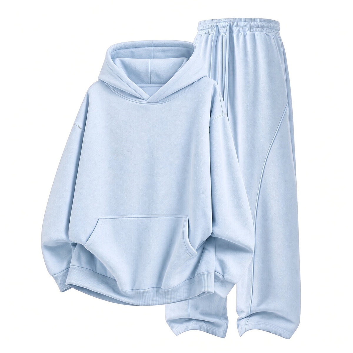 Unisex Cozy Hoodie & Wide-Leg Pants Set – Relaxed Streetwear Outfit ☁️