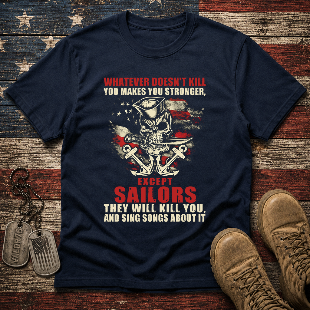 Navy Makes You Stronger Classic Tee