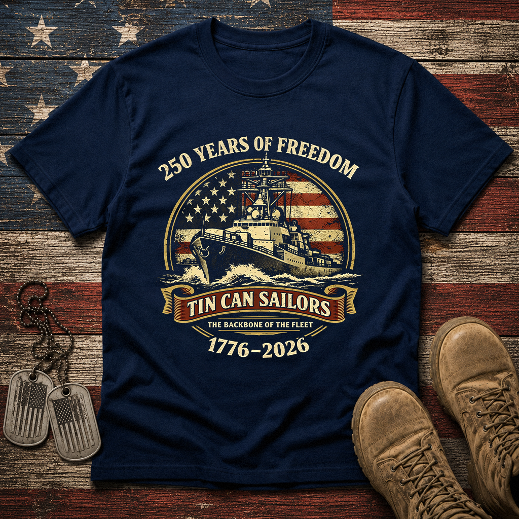 America 250 Tin Can Sailors Classic Tee