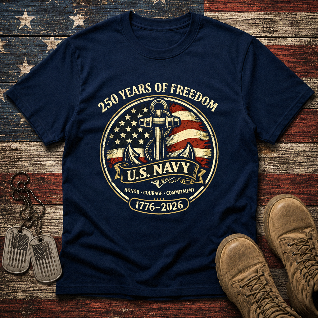 America 250 Navy Classic Tee