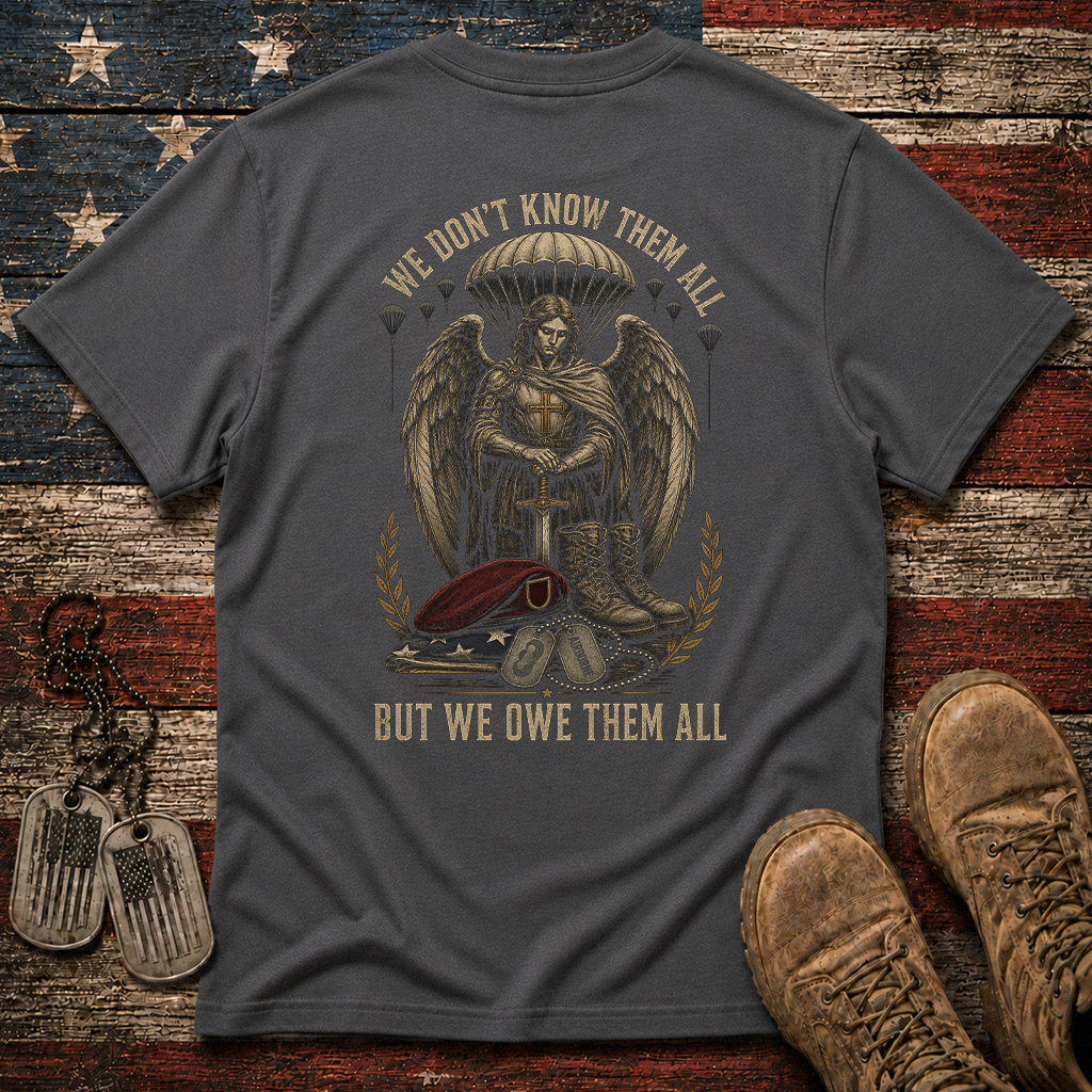 We Don't Know Them All Airborne Saint Michael Classic Tee