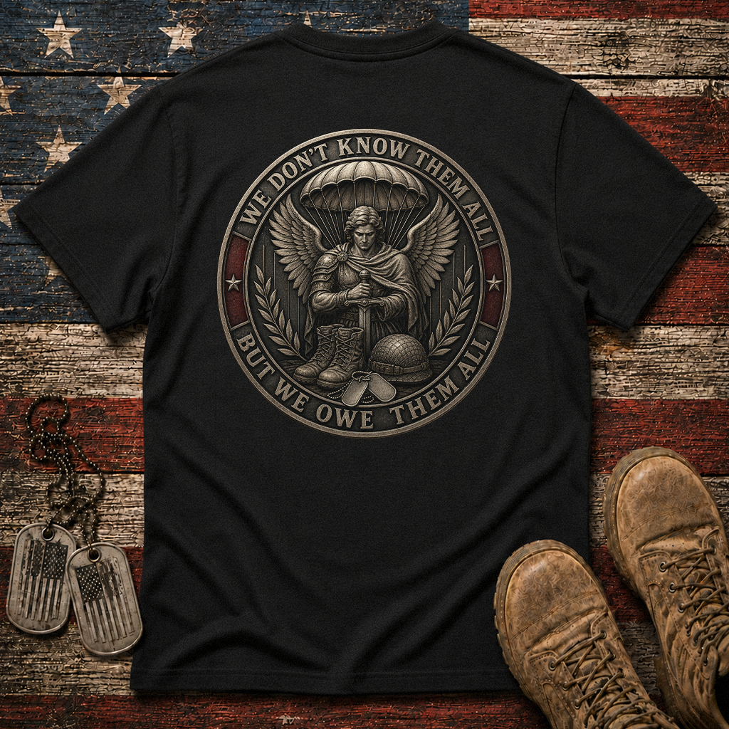 We Don't Know Them All Airborne Saint Michael Classic Tee