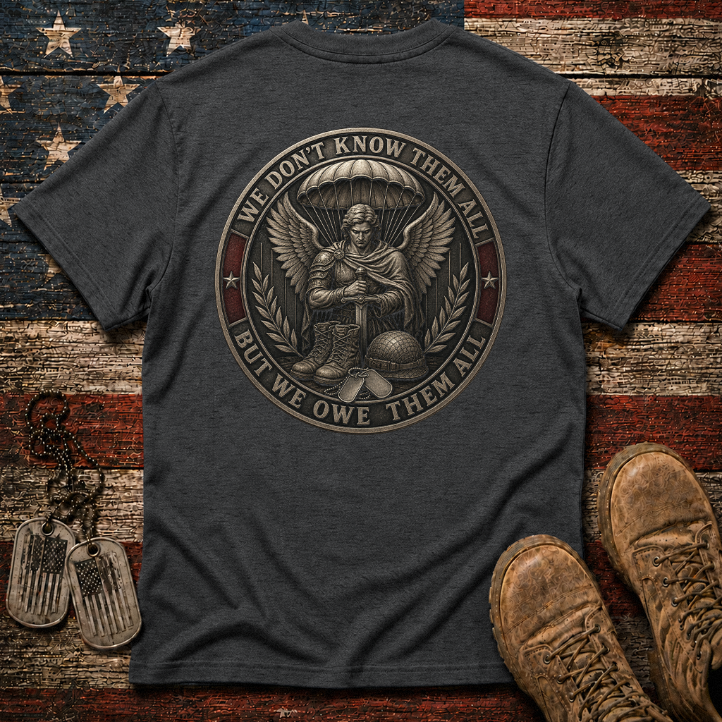 We Don't Know Them All Airborne Saint Michael Classic Tee