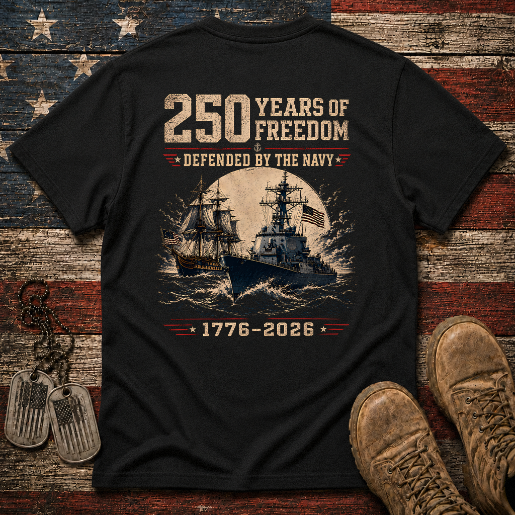 250 Years Of Freedom The Navy Classic Tee
