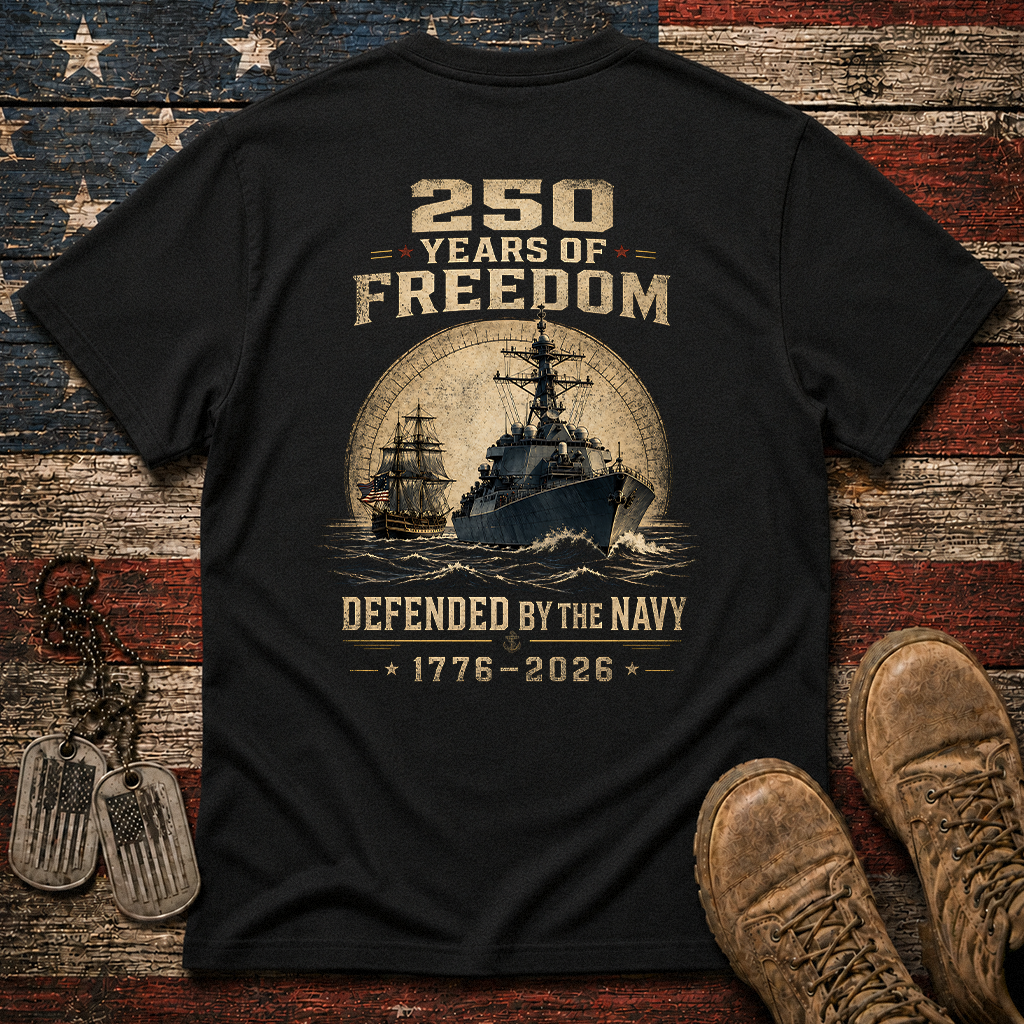 250 Years Of Freedom The Navy Classic Tee